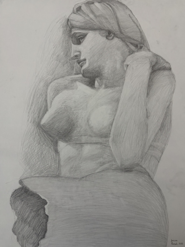 Graphite Statue